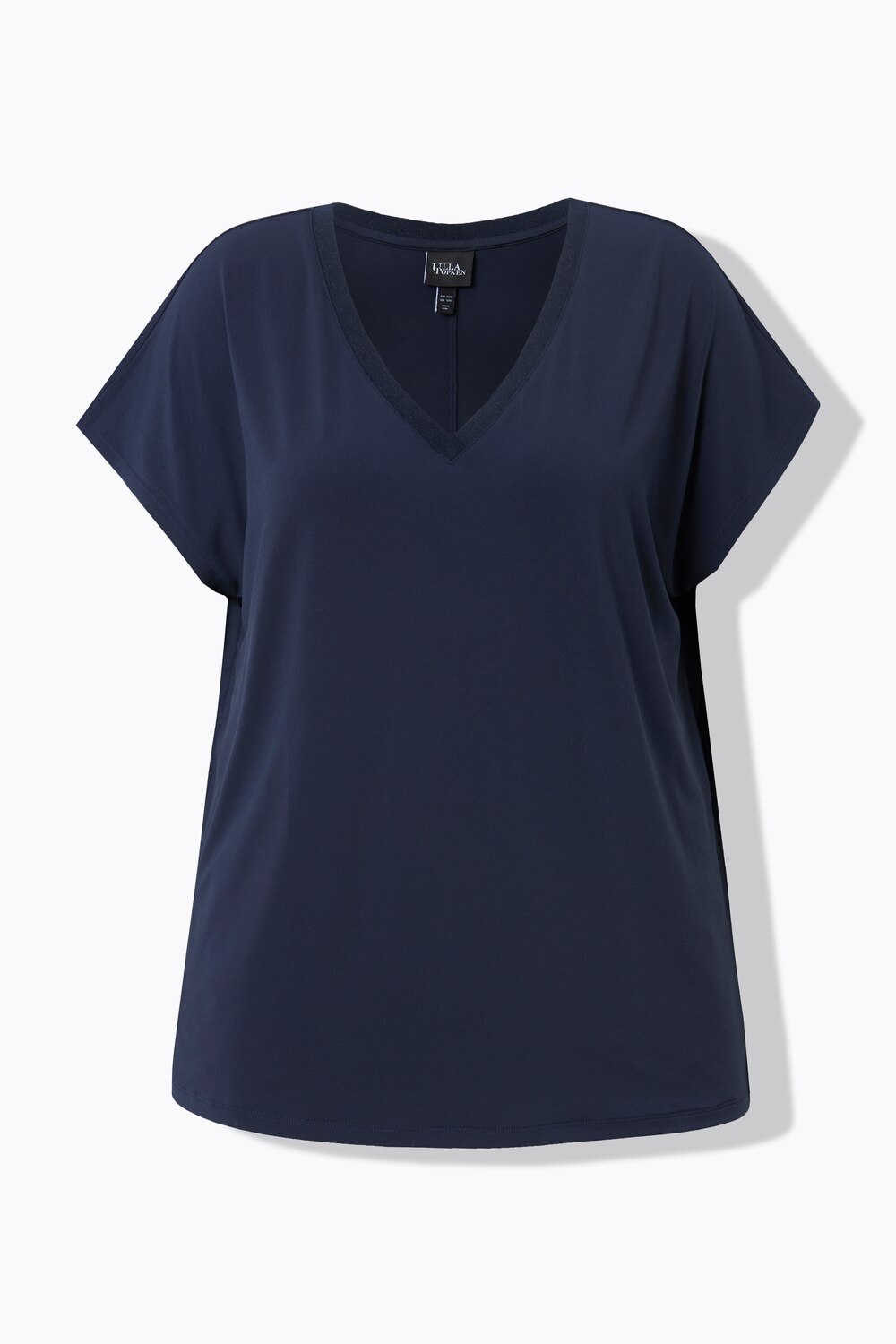 Stora storlekar T-shirt, Dam, blå, storlek: 54/56, Polyester, Ulla Popken