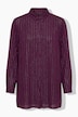 Hemdbluse, Boxy Shape, Glitzerstreifen