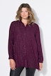 Hemdbluse, Boxy Shape, Glitzerstreifen