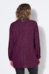 Hemdbluse, Boxy Shape, Glitzerstreifen
