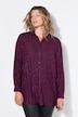 Hemdbluse, Boxy Shape, Glitzerstreifen