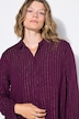 Hemdbluse, Boxy Shape, Glitzerstreifen