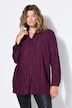 Hemdbluse, Boxy Shape, Glitzerstreifen