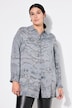 Lang skjortebluse, kasseform, batiklook, vintagelook