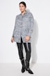Lang skjortebluse, kasseform, batiklook, vintagelook