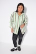 Overhemdblouse, oversized, strepen, lange mouwen