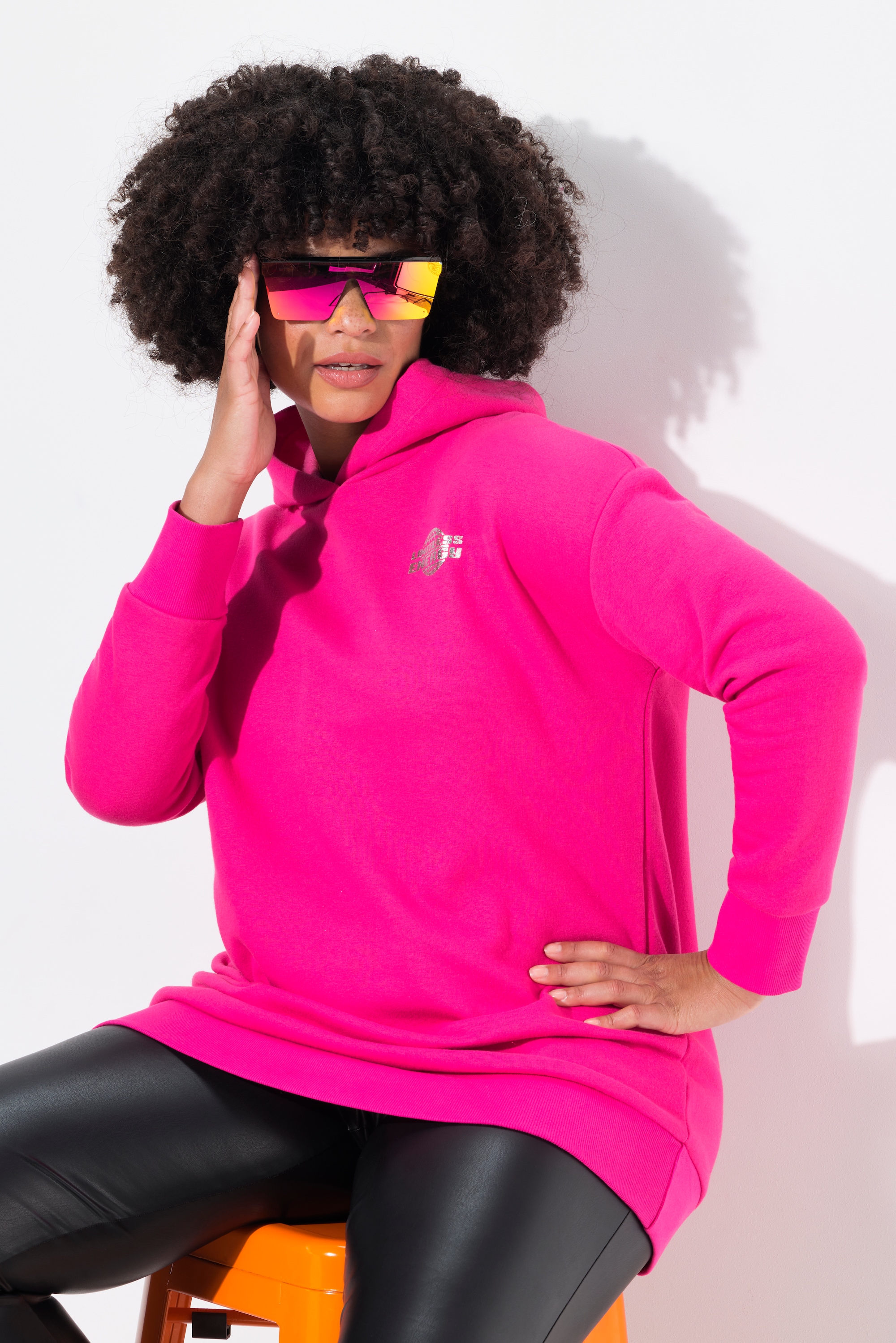 Angel of Style Damen große Größen Hoodie oversized Rücken Print Kapuze 836538