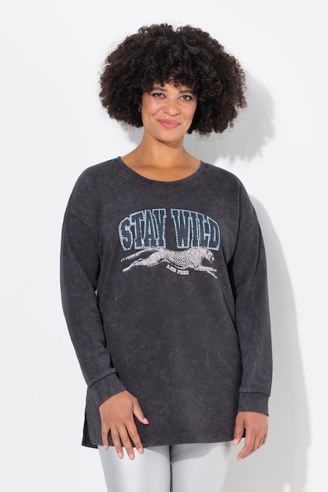 Sweatshirt, Loose Fit, verzierter Print