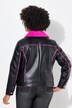 Jakke i læderlook, Classic pasform, neon-for at kunstpels