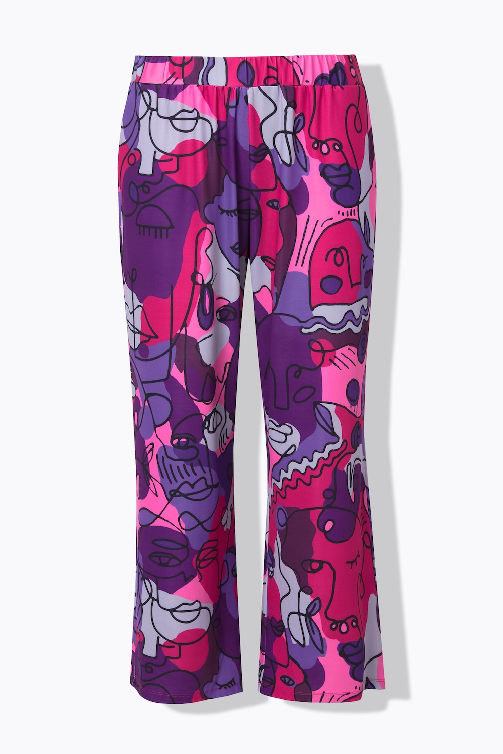 Stora storlekar Byxa, Dam, rosa, storlek: 50, Polyester, Angel of Style