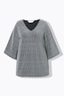 T-shirt, A-form, glitter-effekt, 3/4-lange ærmer