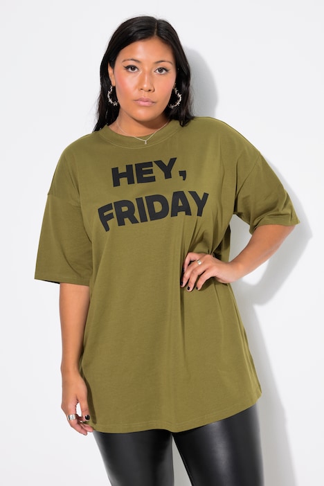 Hey Friday Oversized Long Short Sleve Tee