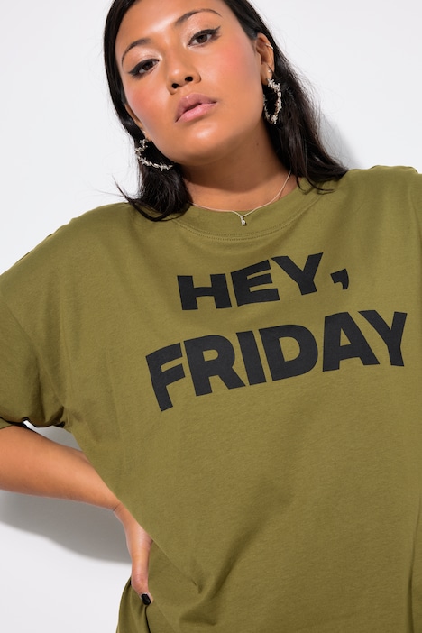 Hey Friday Oversized Long Short Sleve Tee