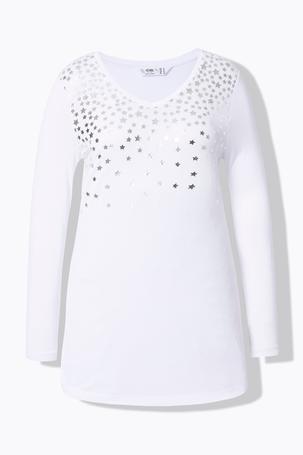 Stora storlekar T-shirt, Dam, vit, storlek: 46, Polyester/Viskos, Angel of Style