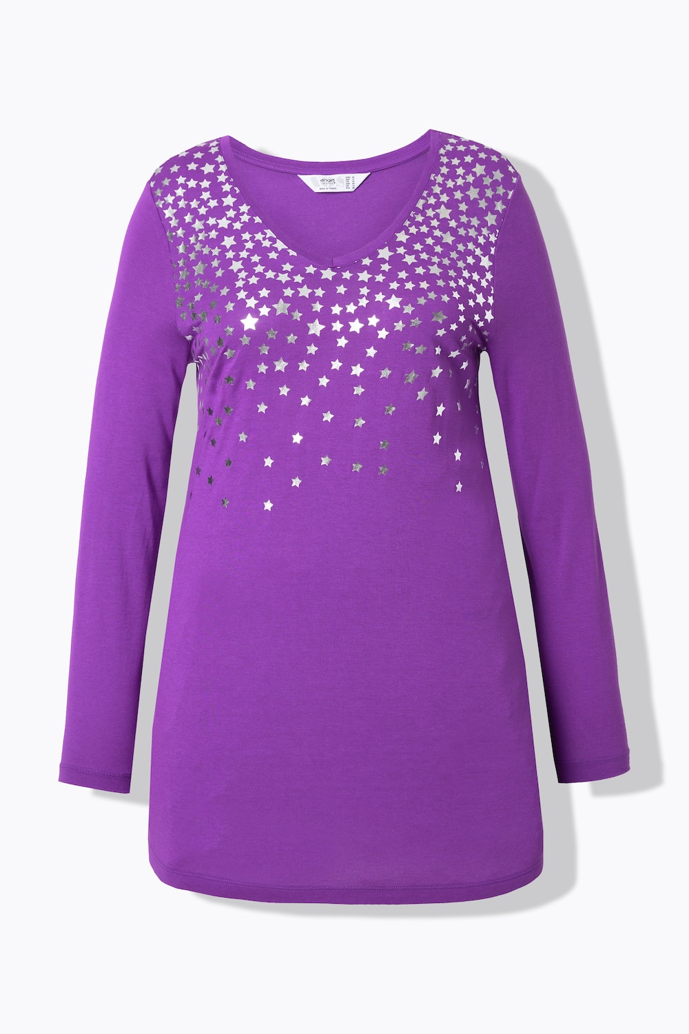Stora storlekar T-shirt, Dam, lila, storlek: 46, Polyester/Viskos, Angel of Style