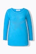 T-shirt, comfort fit, glittersteentjes, lange mouwen