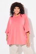 Sweat-poncho, oversized, opstaande kraag, korte mouwen, modalmix
