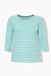 Bluzka w paski, rękaw 3/4, okrągły dekolt