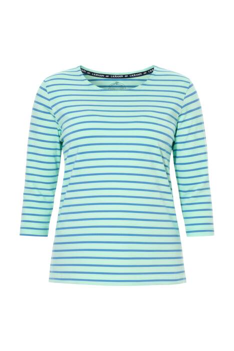 Pruhované tričko, 3/4 rukávy, kulatý výstřih