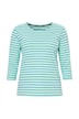 Pruhované tričko, 3/4 rukávy, kulatý výstřih
