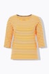 Bluzka w paski, rękaw 3/4, okrągły dekolt