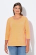 Bluzka w paski, rękaw 3/4, okrągły dekolt