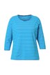 Pruhované tričko, 3/4 rukávy, kulatý výstřih