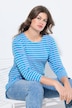 T-shirt rayé. Manches 3/4 et col rond
