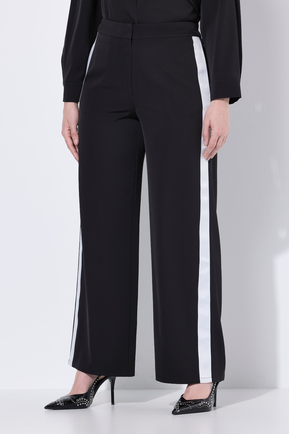 Große Größen Hose Rose, Damen, schwarz, Größe: 54, Polyester, Ulla Popken