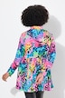 Bluse, A-linje, farget leomønster