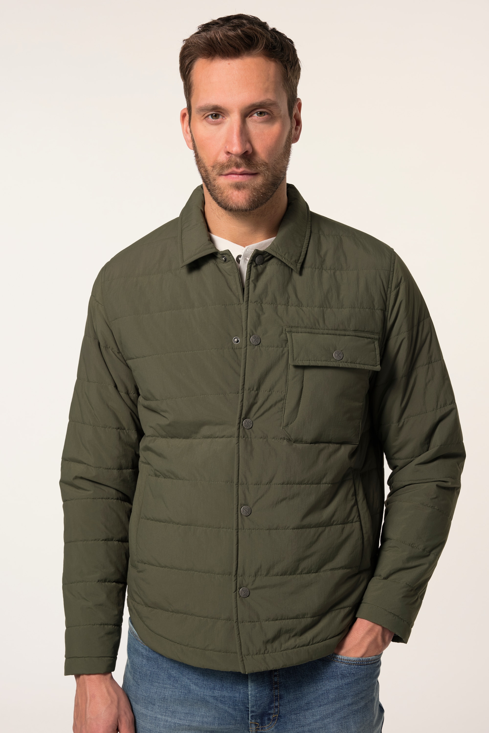 JP 1880 Herren große Größen JP 1880 Jacke extra leicht Hemdkragen 2 Taschen