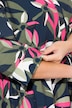 Midikleid, A-Linie, Hemdkragen, 3/4-Arm