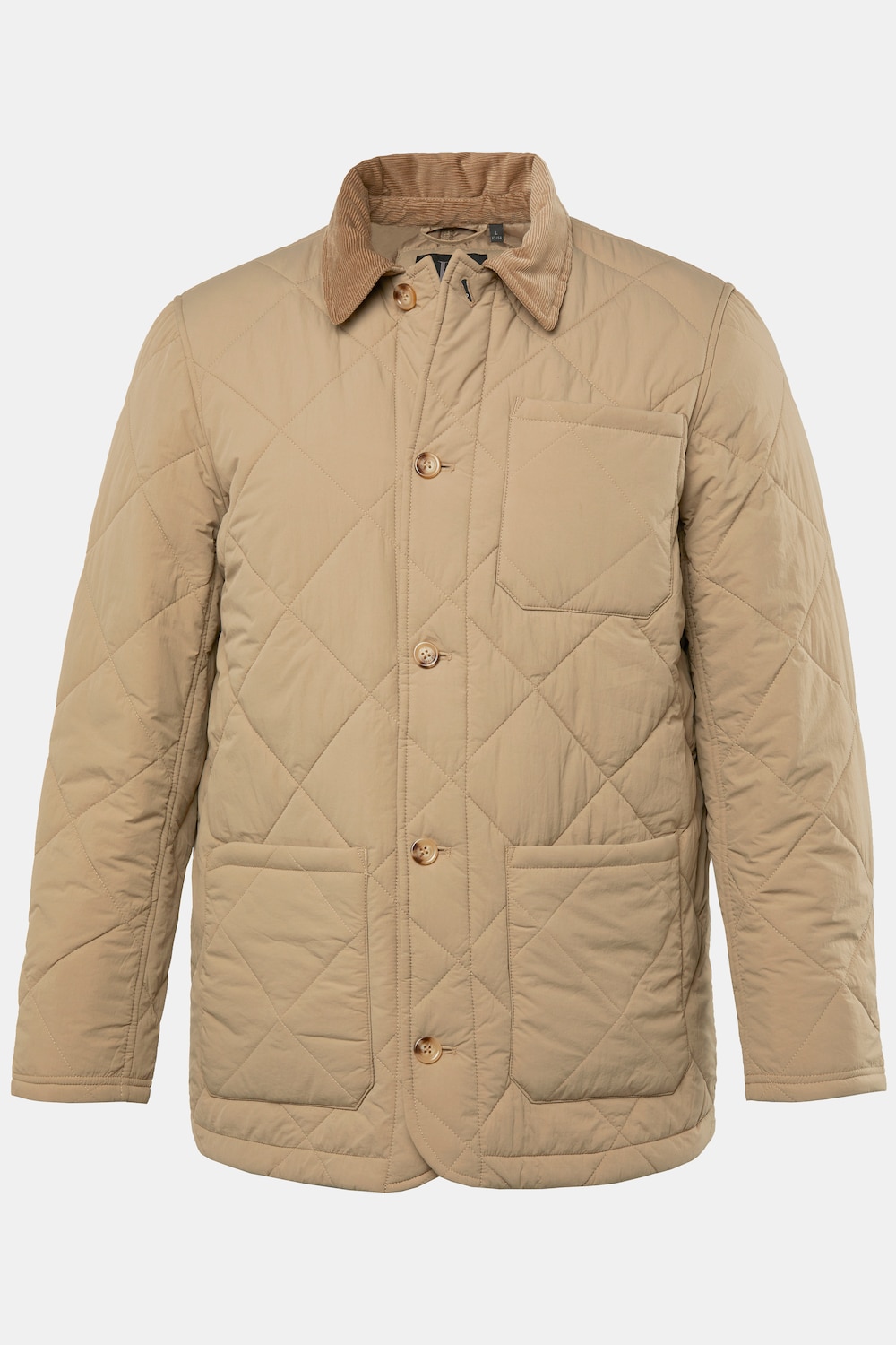 JP 1880 doorgestikte jas, cowboy, corduroy kraag, tot 8XL
