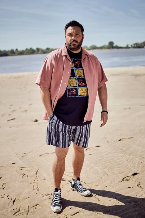 Men+ Leinenmix-Hemd, Halbarm, Cubakragen, Cuba Fit, bis 8 XL