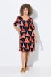 Strandkleid, Boote, A-Linie, V-Ausschnitt, Halbarm