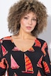 Strandkleid, Boote, A-Linie, V-Ausschnitt, Halbarm