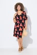Strandkleid, Boote, A-Linie, V-Ausschnitt, Halbarm