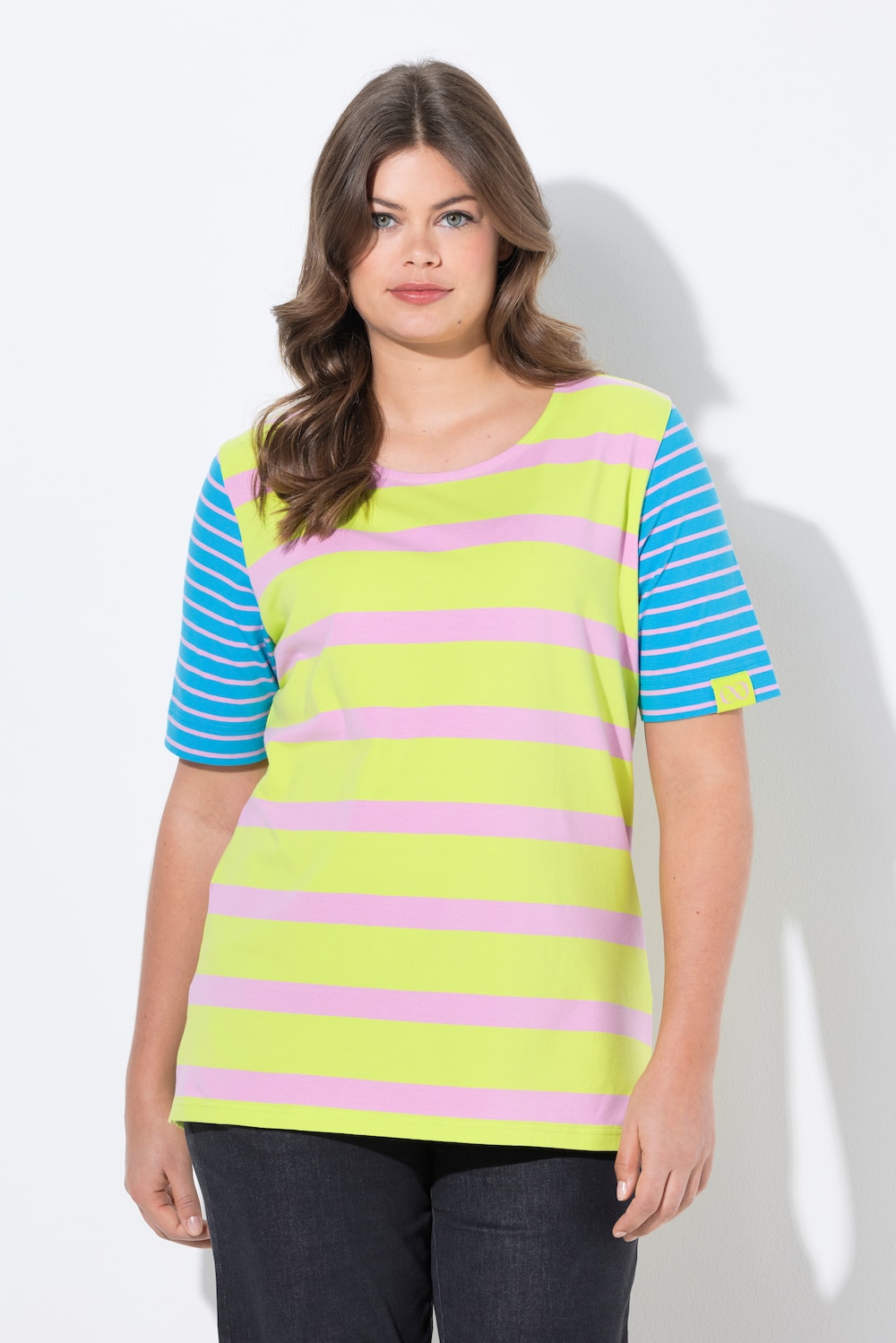 Große Größen Longshirt, Damen, grün, Größe: 52/54, Baumwolle, LAURASON