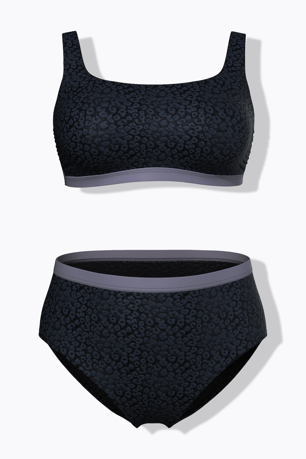 Stora storlekar Bikini, Dam, svart, storlek: 54/56, Syntetfibrer/Elastan/Polyester, Ulla Popken