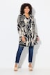 Longbluse, bedruckt, A-Linie, Hemdkragen, Langarm