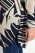 Longbluse, bedruckt, A-Linie, Hemdkragen, Langarm