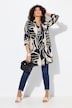 Longbluse, bedruckt, A-Linie, Hemdkragen, Langarm
