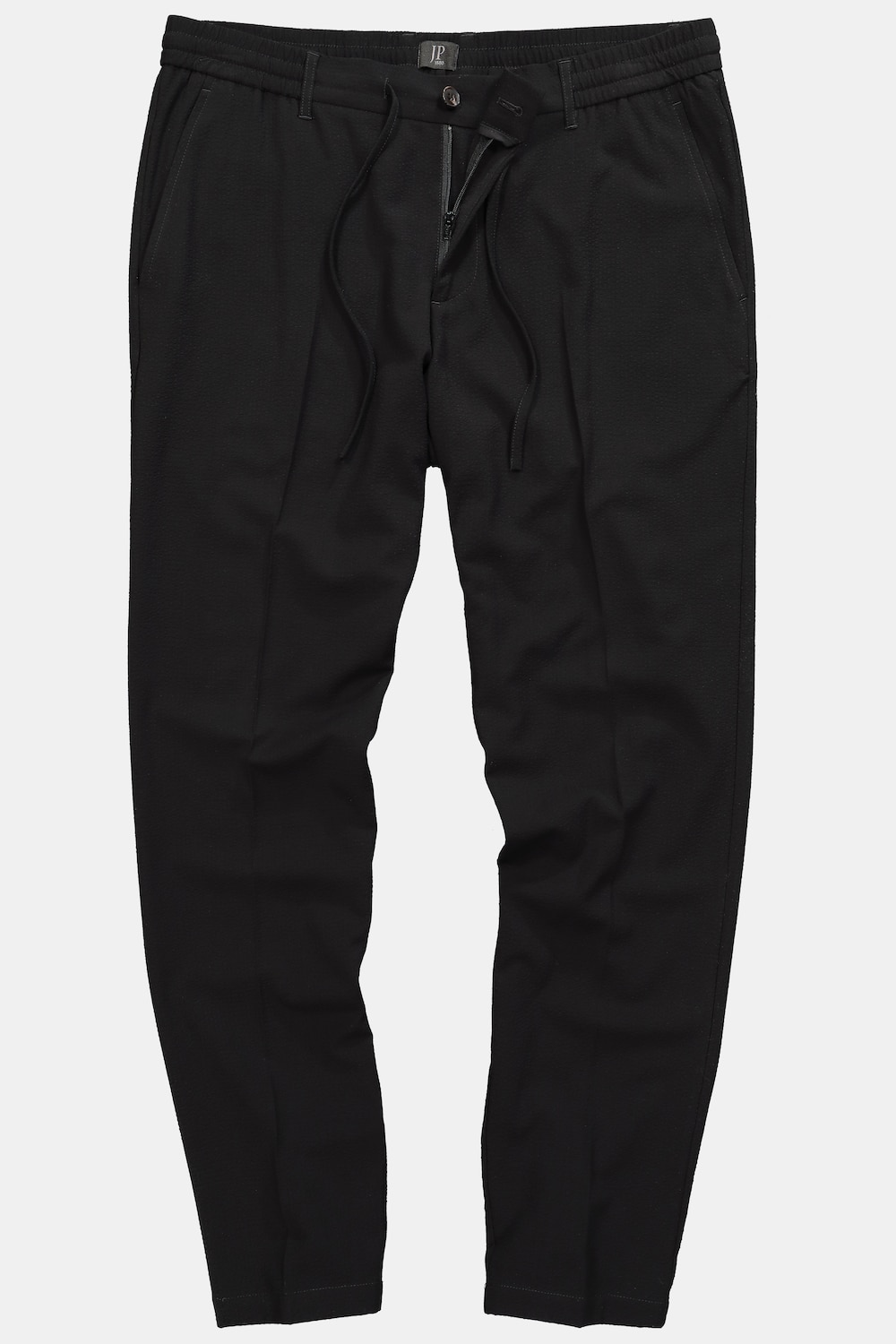 Große Größen Seersucker-Hose FLEXNAMIC®, Herren, schwarz, Größe: 68, Polyester/Viskose/Baumwolle, JP1880