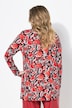 T-shirt, A-form, blomstermønster, lange ærmer