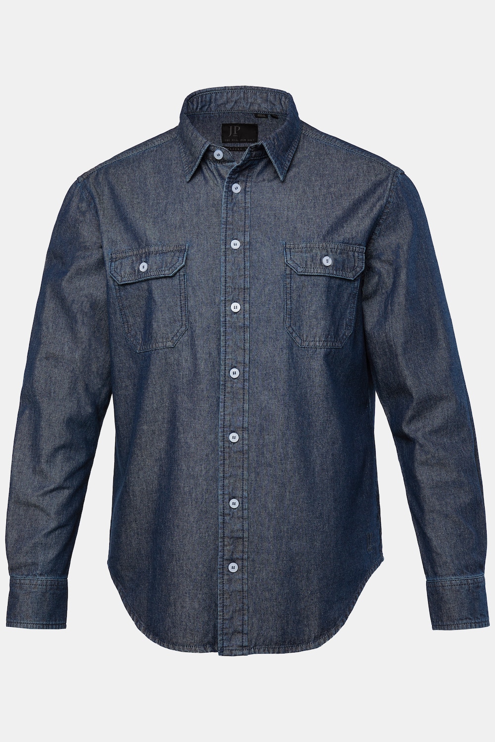 JP 1880 denim overhemd, lange mouwen, kentkraag, Modern Fit, tot 8XL