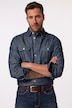 JP 1880 denim overhemd, lange mouwen, kentkraag, Modern Fit, tot 8XL