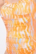 Abstract Print Ruched One Piece Swimsuit