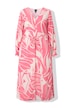 Maxikleid, A-Linie, V-Ausschnitt, Langarm
