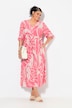 Maxikleid, A-Linie, V-Ausschnitt, Langarm