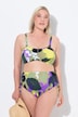 Bikini, Blumen, Träger verstellbar, Raffung, High Waist